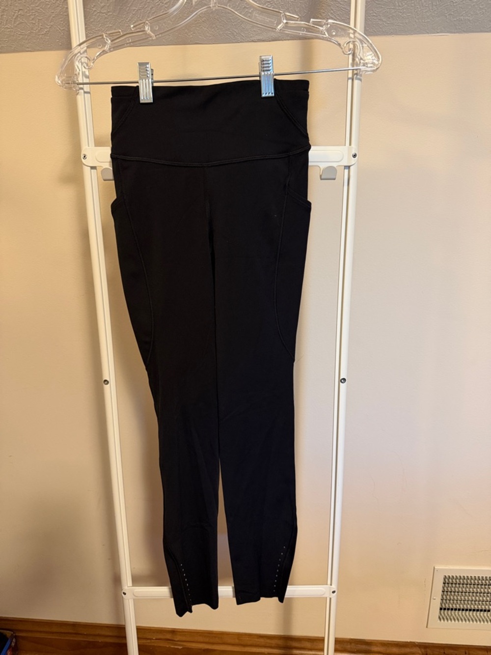 Lululemon fast and free black high-rise tights 25"  - size 2